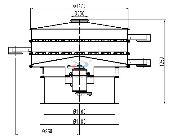 1500旋振筛外形尺寸