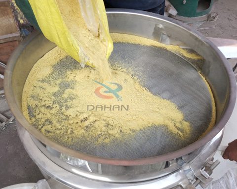大豆旋振筛筛分现场图